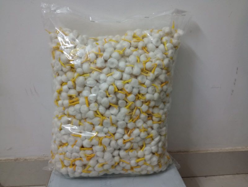 machine made off white round cotton wicks